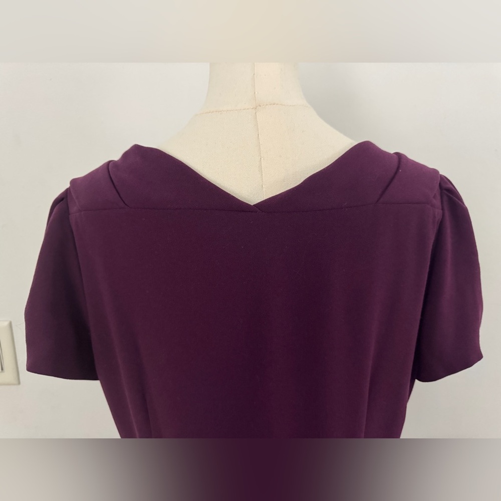 Prada Label Deep Purple Short Sleeve Dress Size 46 - Picture 10 of 16